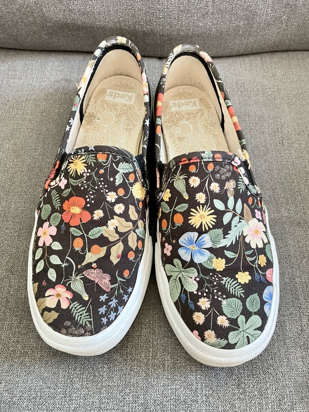 Rifle Paper Company Women’s Keds Floral Slip On Sneakers Size 6.5